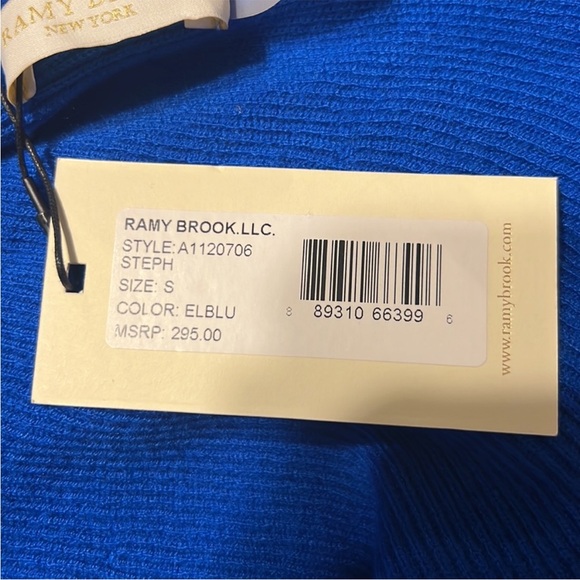 🦋 NWT RAMY BROOK  size small blue sweater - Picture 5 of 5